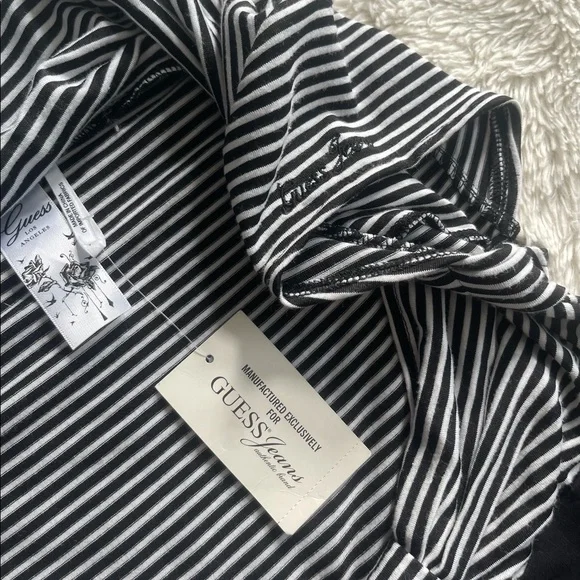 NWT Guess Fitted Mini Stiped Dress - Picture 5 of 8